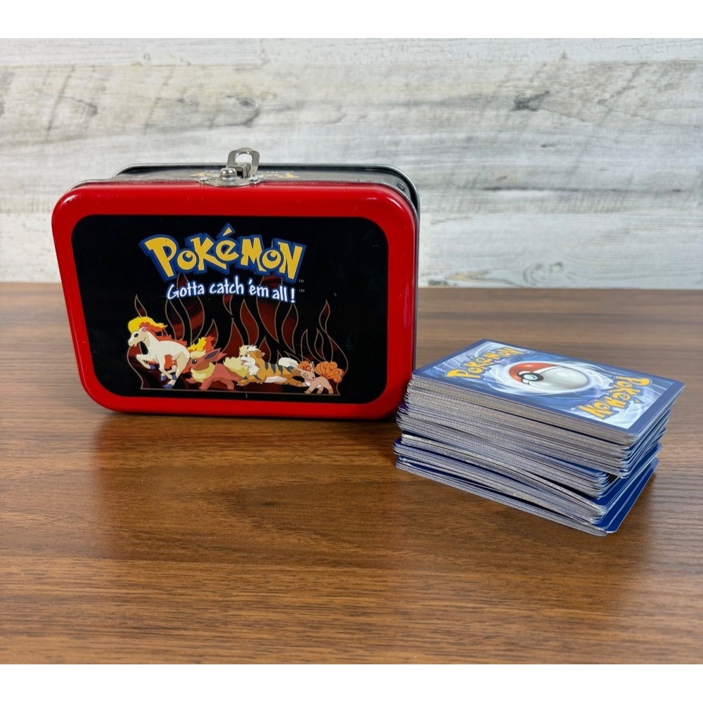 Vintage 2000 Nintendo Pokemon Gotta Catch‎ 'Em All Collectors Tin 6" + 110 cards